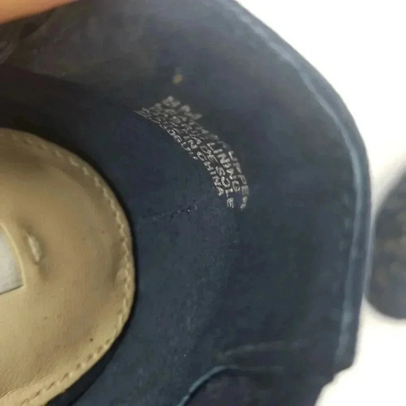 Women's Suede Laser-cut Navy Blue Flats Rhinestones Ballet Flat Shoes Sz 8M - Picture 3 of 8